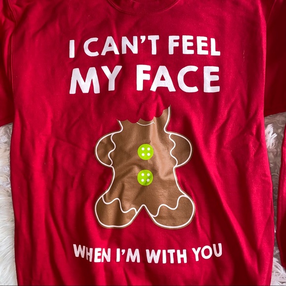 Red Graphic “Ugly Christmas Sweater” Hanes Size: S - Picture 2 of 6